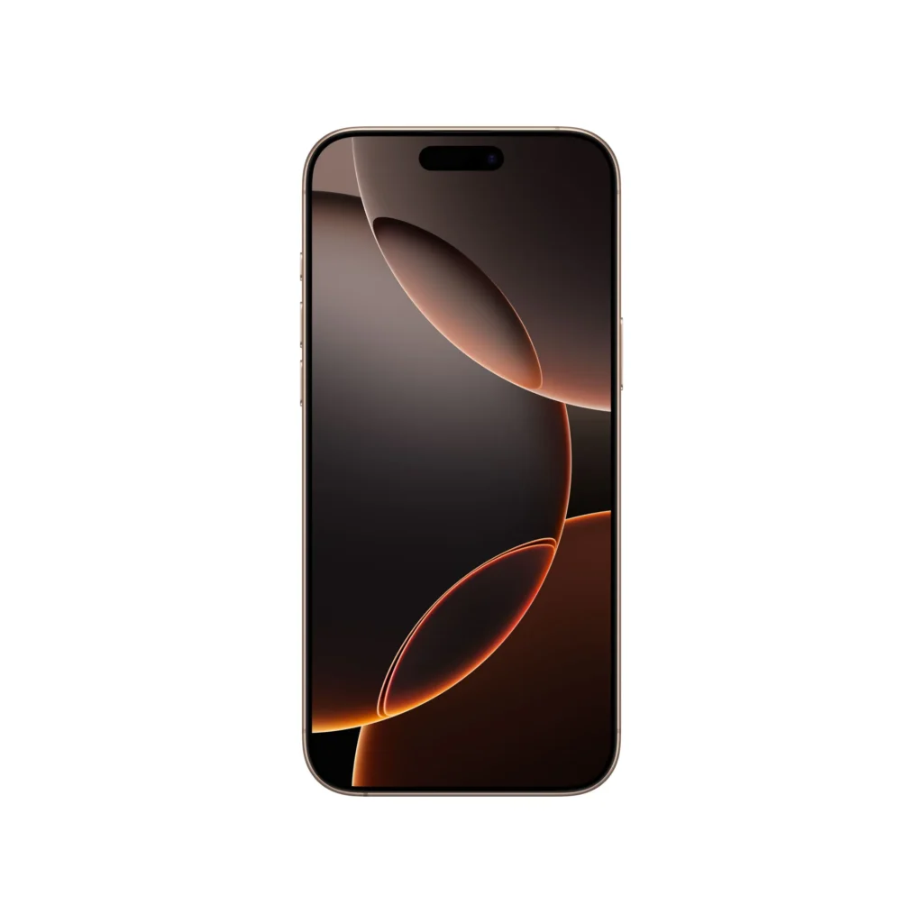 iphone 16 pro max desert titanium front scaled